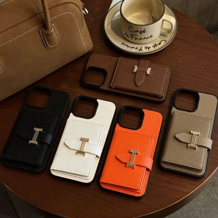 Luxury H-Buckle Crossbody Bag for iPhone