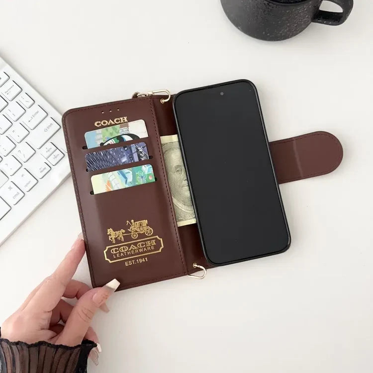Coach Monogram Leather iPhone Case Bag