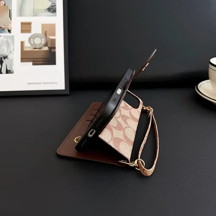 Coach Monogram Leather iPhone Case Bag