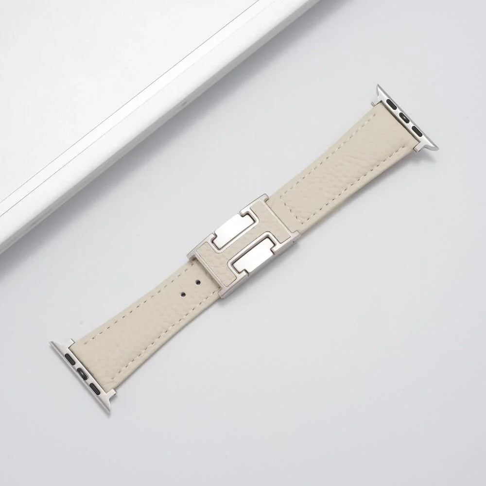 Fashion H Leather Strap